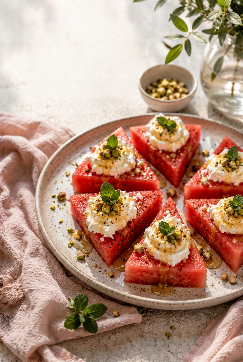 Vattenmelon dessert